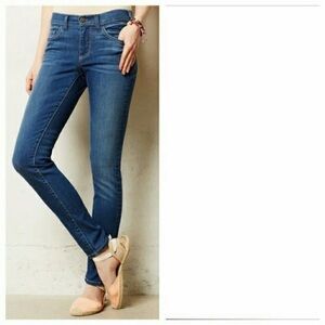 Anthropologie PILCRO & THE LETTERPRESS Serif MID RISE SKINNY Ankle JEANS Size 26